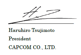 Haruhiro Tsujimoto, President, Capcom, Co. Ltd.